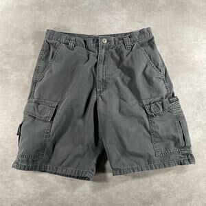 Wrangler Cargo Charcoal Utility Outdoors Grey Shorts Waist 32